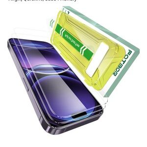 Tempered Glass Screen Protector for iPhone 14 Pro Max - Black